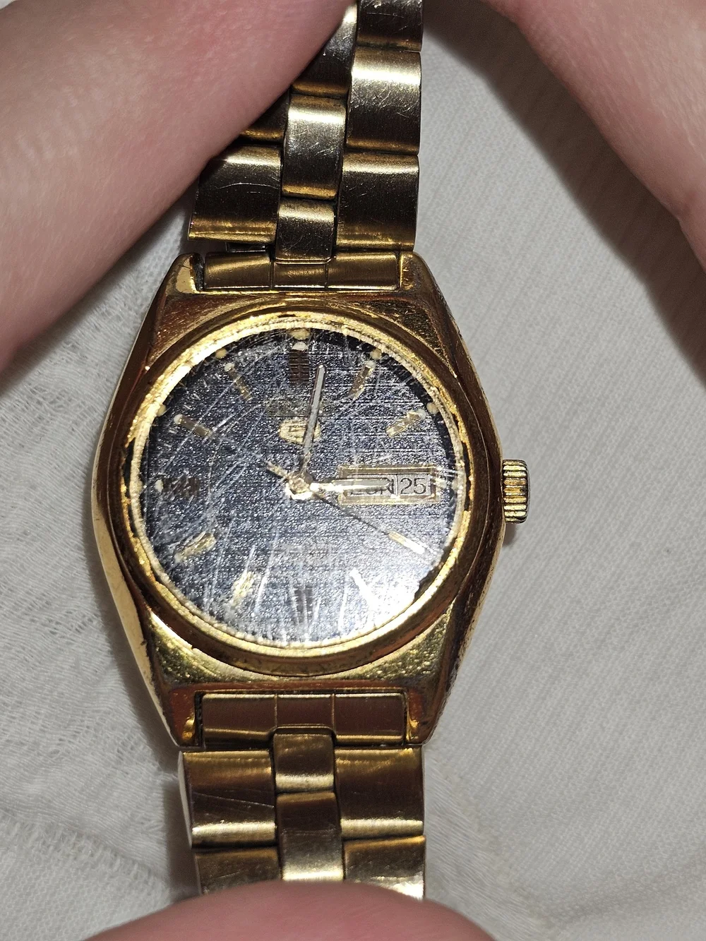 Seiko Gold-Tone Men's Automatic Watch - Gold/Black